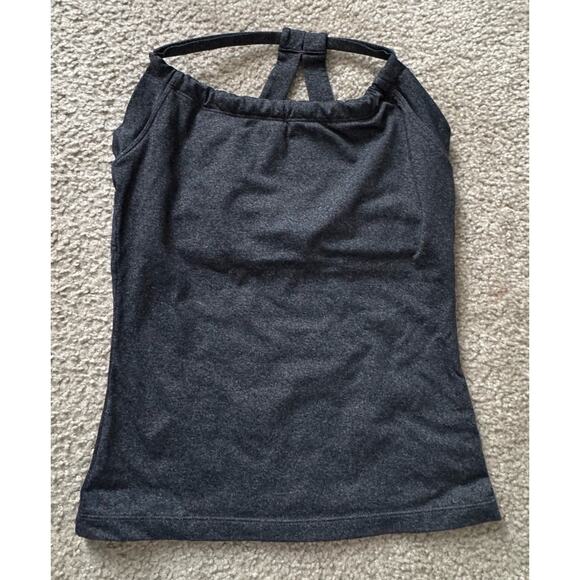 PRANA Quinn Chakra Gray Halter Tank Top Athletic Yoga Women’s Size Small - Picture 1 of 8